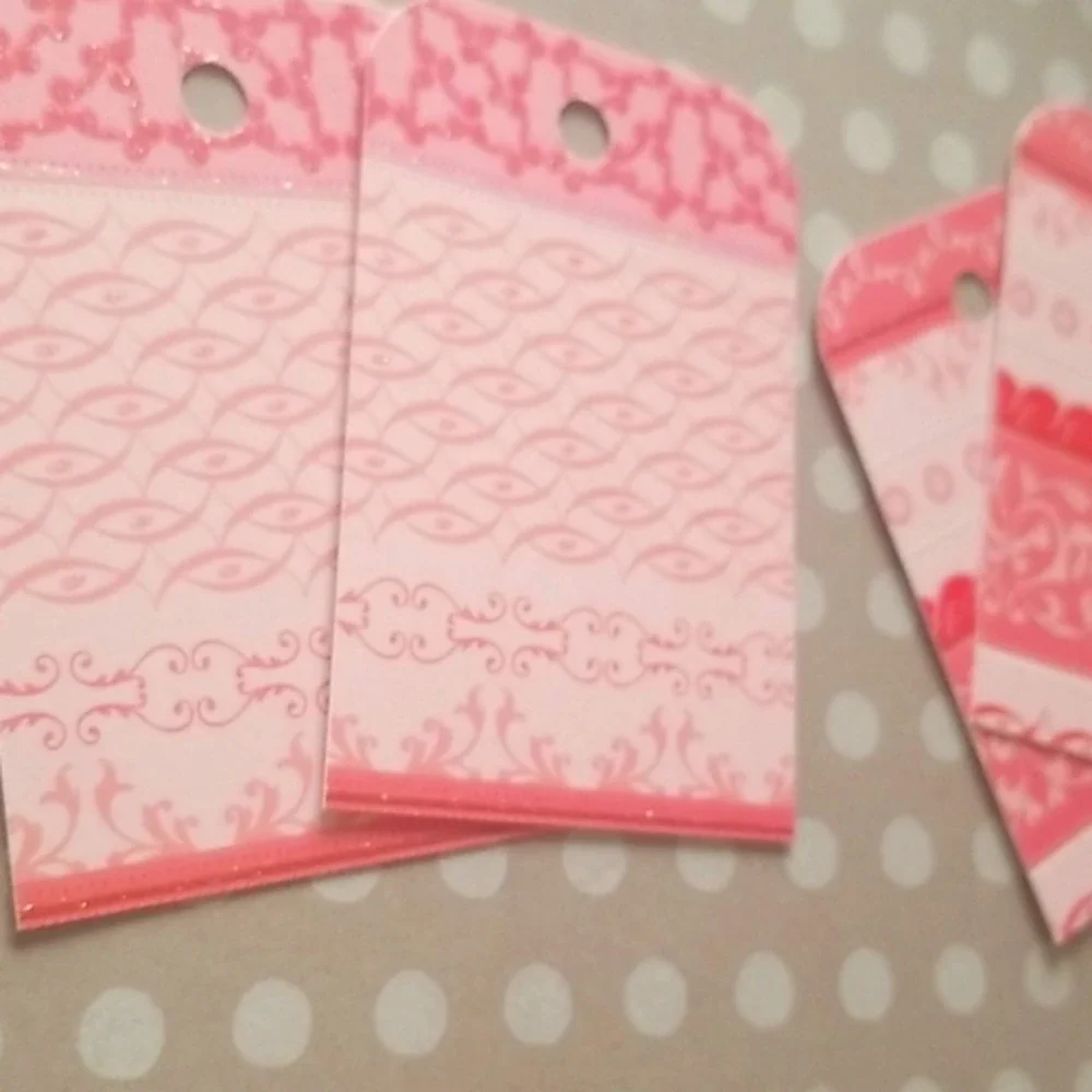38 Multicolored Hand Cut Cardstock Gift Tags